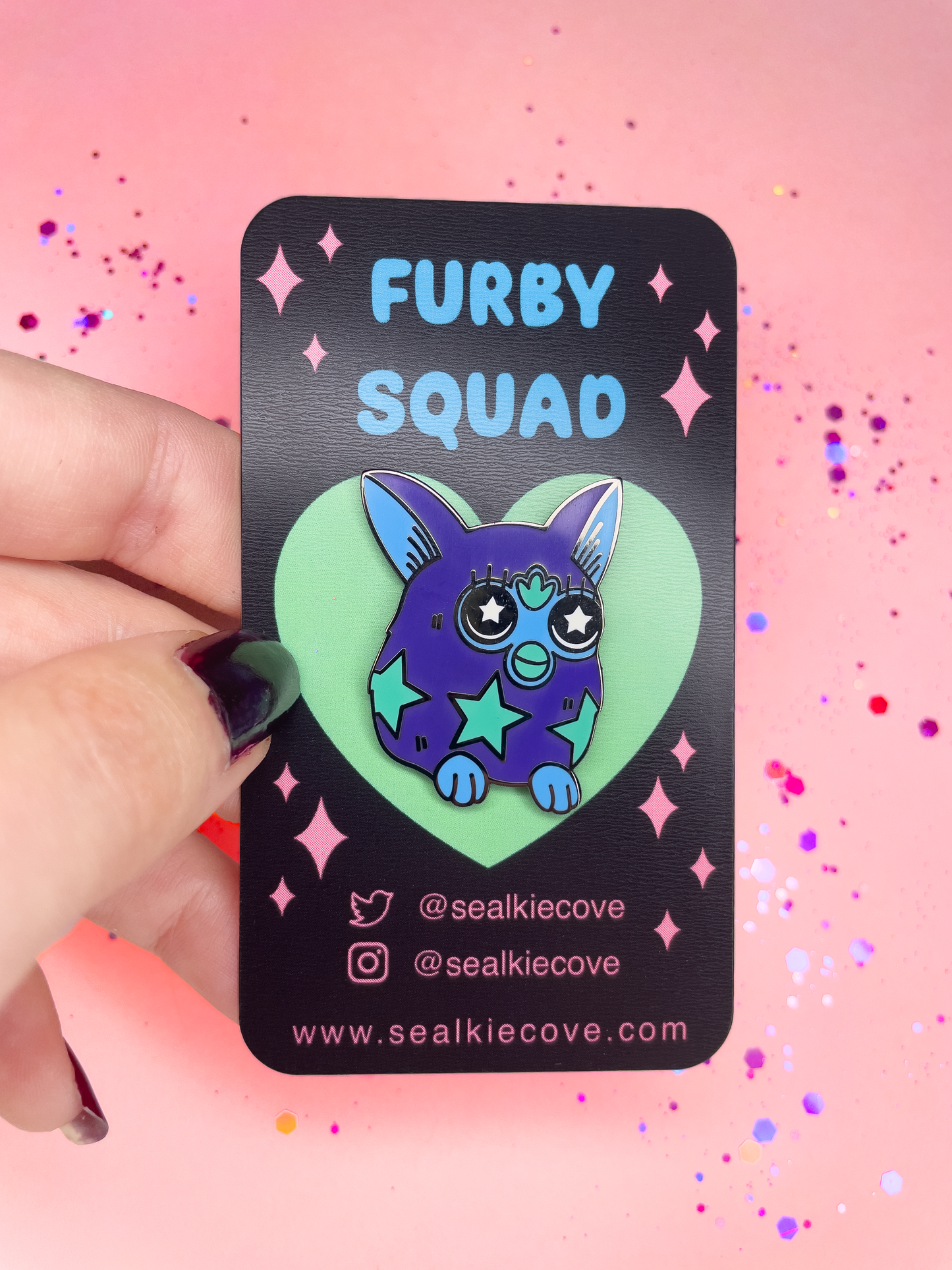 Dark Furby Pin