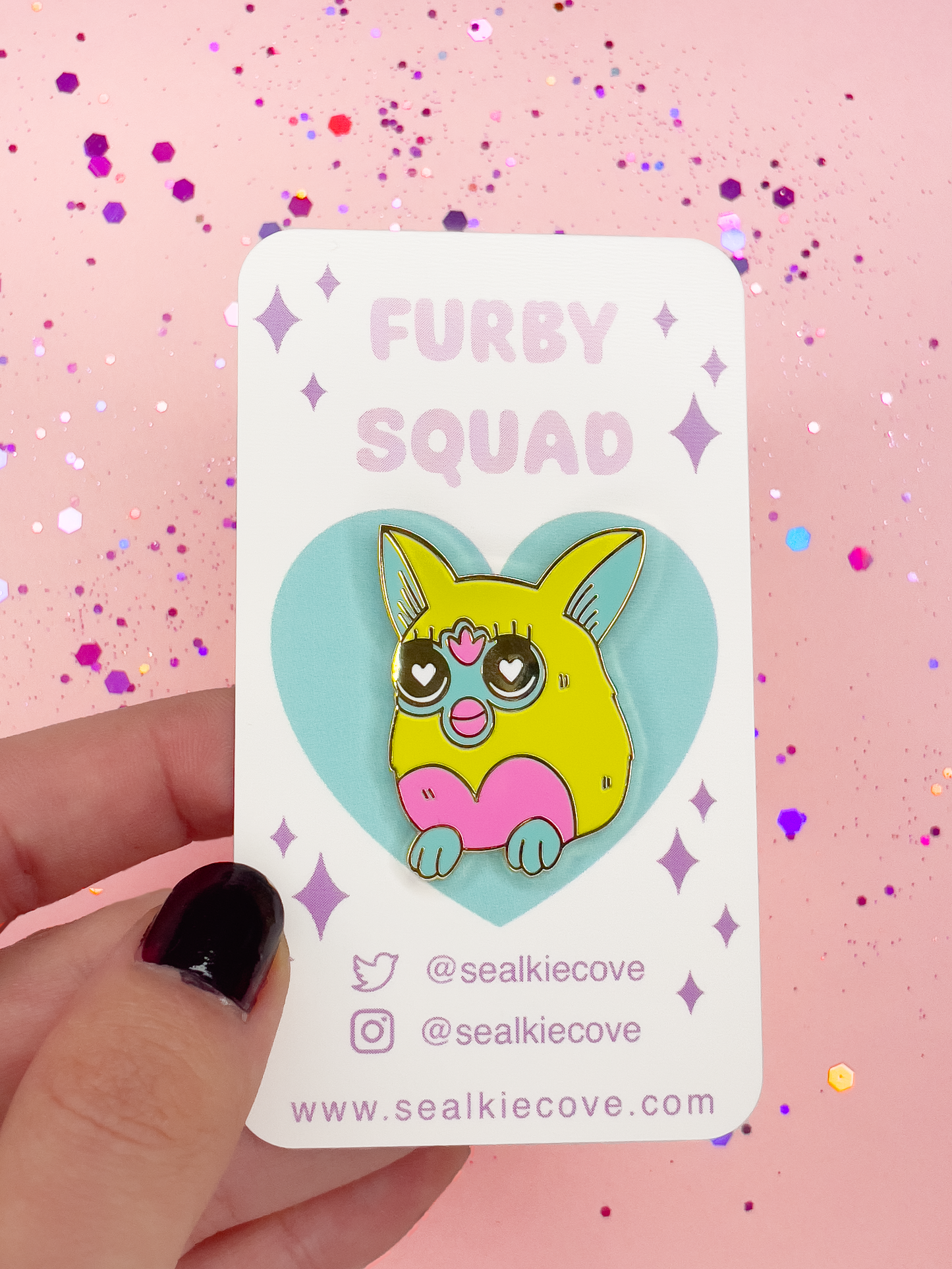 Light Furby Pin