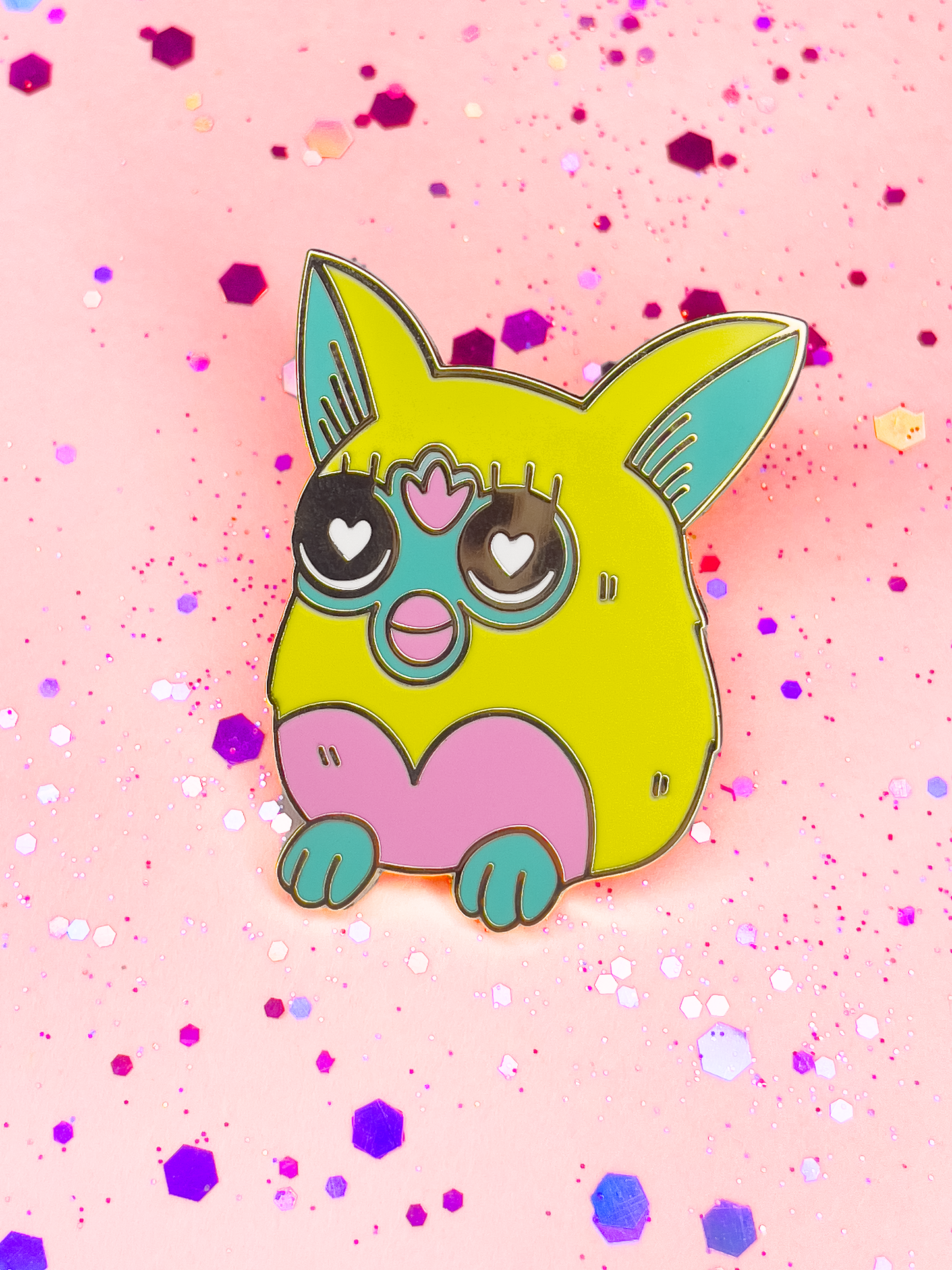 Light Furby Pin